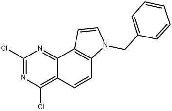7-benzyl-2,4-dichloro-7H-pyrrolo[2,3-h]quinazoline Structure