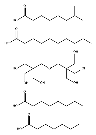 Decanoic acid, mixed esters with dipentaerythritol, heptanoic acid, isononanoic acid, and octanoic acid|