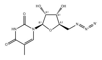 5'-Azido-5'-deoxy-5-methyluridine Struktur