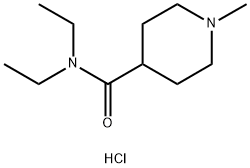 N,N-diethyl-1-methylpiperidine-4-carboxamide hydrochloride 化学構造式