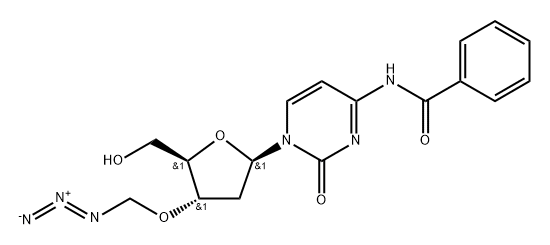 3′-O-Azidomethyl-N-Bz dC 化学構造式