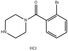 Methanone, (2-bromophenyl)-1-piperazinyl-, hydrochloride (1:1) 结构式