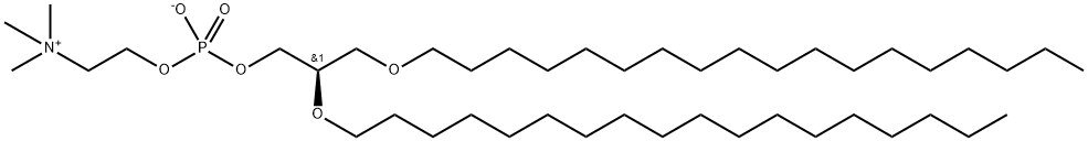 1,2-DI-O-OCTADECYL-SN-GLYCERO-3-PHOSPHOCHOLINE;18:0 DIETHER PC, 1188-85-8, 结构式