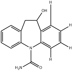 10,11-二氢-10-羟基卡马西平-D4, 1188265-49-7, 结构式
