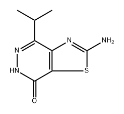 2-氨基-4-异丙基噻唑并[4,5-D]哒嗪-7(6H)-酮, 1188499-24-2, 结构式