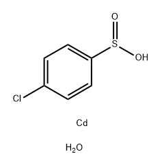 Benzenesulfinic acid, 4-chloro-, cadmium salt, hydrate (2:1:2) Structure