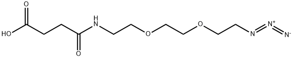 4-((2-(2-(2-AZIDOETHOXY)ETHOXY)ETHYL)AMINO)-4-OXOBUTANOIC ACID,1189096-56-7,结构式