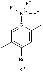 Borate(1-), (4-bromo-2,5-dimethylphenyl)trifluoro-, potassium (1:1), (T-4)- Struktur