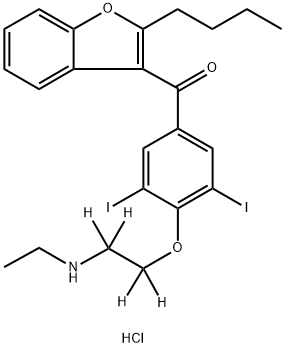 N-Desethylamiodarone-D4 HCl|N-去乙基胺碘酮-D4盐酸盐