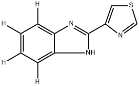 噻苯达唑-D4溶液, 100PPM,1190007-20-5,结构式