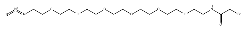 BrCH2CONH-PEG6-N3,1190206-05-3,结构式