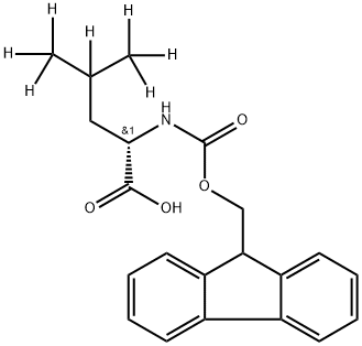 L-Leucine-4,5,5,5,5',5',5'-d7, N-[(9H-fluoren-9-ylmethoxy)carbonyl]- Structure