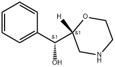 2-Morpholinemethanol, α-phenyl-, (αR,2R)- 化学構造式