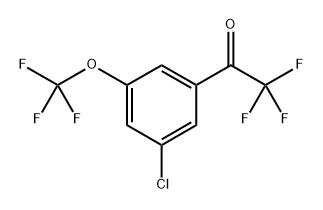 1-(3-CHLORO-5-(TRIFLUOROMETHOXY)PHENYL)-2,2,2-TRIFLUOROET,1190865-45-2,结构式