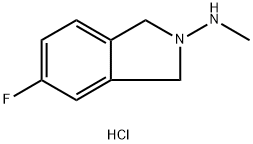 5-Fluoro-N-methylisoindolin-2-amine hydrochloride,1190890-20-0,结构式