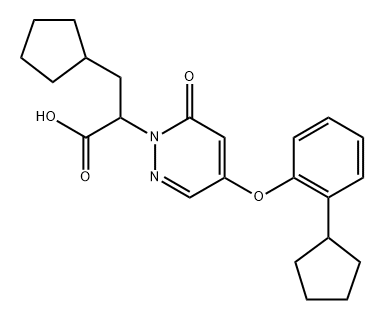 1191454-10-0 1(6H)-Pyridazineacetic acid, α-(cyclopentylmethyl)-4-(2-cyclopentylphenoxy)-6-oxo-