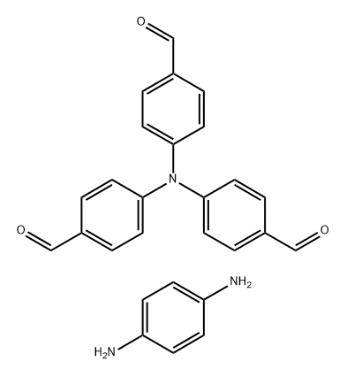 Benzaldehyde, 4,4',4''-nitrilotris-, polymer with 1,4-benzenediamine Structure