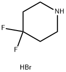 Piperidine, 4,4-difluoro-, hydrobromide (1:1) 化学構造式