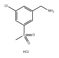 (3-chloro-5-methanesulfonylphenyl)methanamine hydrochloride,1192347-69-5,结构式