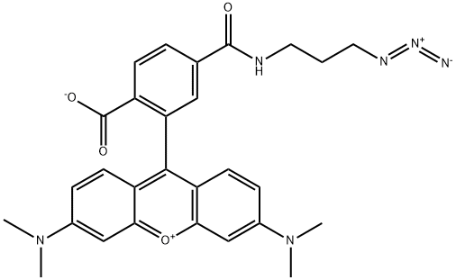 TAMRA AZIDE, 6-ISOMER, 1192590-89-8, 结构式