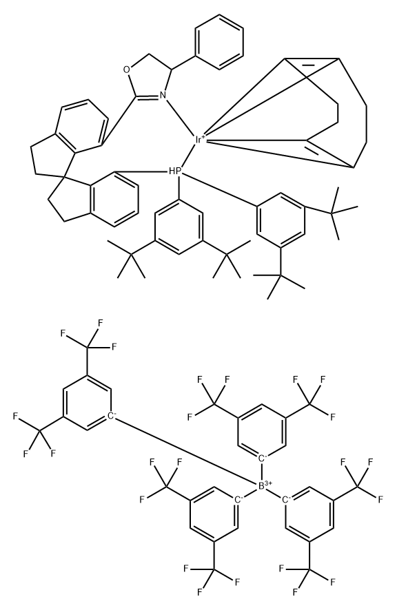 [((Sa,S))-DTB-Ph-SIPHOX)Ir(COD)]BArF Struktur