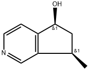 5H-Cyclopenta[c]pyridin-5-ol,6,7-dihydro-7-methyl-,(5R,7S)-rel-(-)-(9CI),119365-15-0,结构式