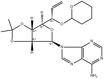 9HPurin-6-amine,9-[6,7-dideoxy-2,3-O-(1-methylethylidene)-5- 化学構造式