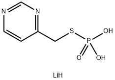 4-Pyrimidinemethanethiol, dihydrogen phosphate (ester), dilithium salt (9CI) Structure