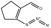 1-Cyclopentene-1-carboxaldehyde, 2-azido- Structure