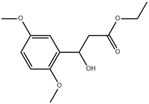 Ethyl β-hydroxy-2,5-dimethoxybenzenepropanoate Structure