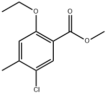 methyl 5-chloro-2-ethoxy-4-methylbenzoate Structure