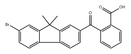 2-[(7-bromo-9,9-dimethyl-9H-fluoren-2-yl)carbonyl]Benzoic acid Structure