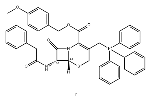 Phosphonium, [[(6R,7R)-2-[[(4-methoxyphenyl)methoxy]carbonyl]-8-oxo-7-[(2-phenylacetyl)amino]-5-thia-1-azabicyclo[4.2.0]oct-2-en-3-yl]methyl]triphenyl-, iodide (1:1)
