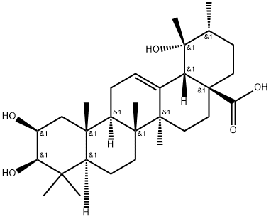 2-表委陵菜酸, 119725-19-8, 结构式