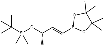 (S,E)-tert-butyldimethyl((4-(4,4,5,5-tetramethyl-1,3,2-dioxaborolan-2-yl)but-3-en-2-yl)oxy)silane Structure