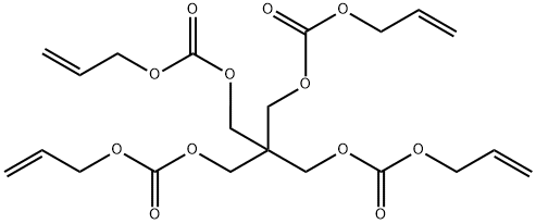 pentaerythritol tetrakis(allylcarbonate) homopolymer 结构式