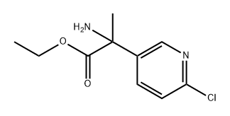2-氨基-2-(6-氯吡啶-3-基)丙酸乙酯 结构式