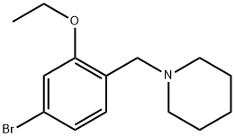 1-(4-Bromo-2-ethoxyphenyl)methylpiperidine Structure