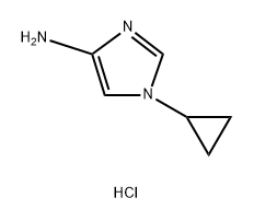 1-环丙基-1H-咪唑-4-胺盐酸盐, 1200606-69-4, 结构式