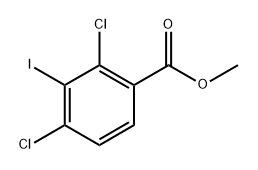 Methyl 2,4-dichloro-5-fluoro-3-iodobenzoate Struktur