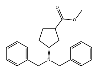 (1R,3S)-METHYL 3-(DIBENZYLAMINO)CYCLOPENTANECARBOXYLATE,1201189-17-4,结构式