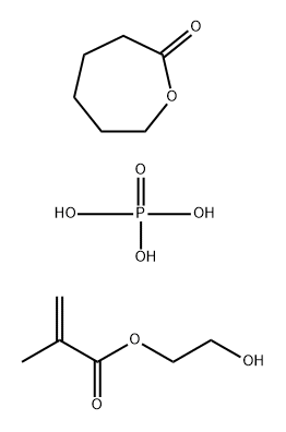 2-Oxepanone homopolymer, 2-[(2-methyl-1-oxo-2-propenyl)oxy]ethyl ester, phosphate Structure