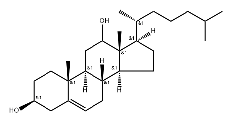 Cholest-5-ene-3,12-diol, (3β)- (9CI) Structure