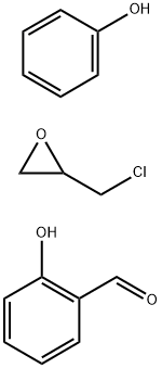 Benzaldehyde, 2-hydroxy-, polymer with (chloromethyl)oxirane and phenol|