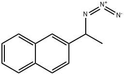 Naphthalene, 2-(1-azidoethyl)- Structure