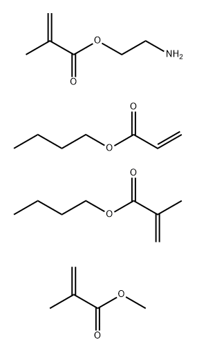 2-Aminoethyl 2-methyl-2-propenoate polymer with butyl 2-propenoate, butyl 2-methyl-2-propenoate and methyl 2-methyl-2-propenoate Structure