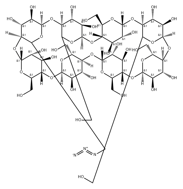 Mono-6-deoxy-6-azido-γ-cyclodextrin,120424-80-8,结构式