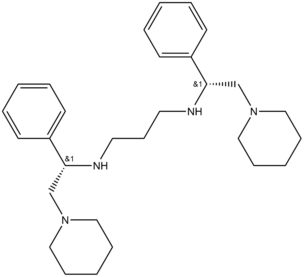 1204389-73-0 1,3-Propanediamine, N1,N3-bis[1-phenyl-2-(1-piperidinyl)ethyl]-, stereoisomer