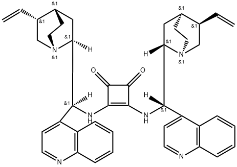 3,4-双[(8Α,9S)-奎宁-9-基氨基]-3-环丁烯-1,2-二酮,1204591-50-3,结构式