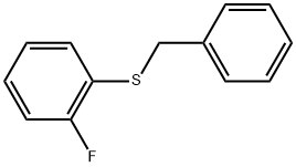 1-Fluoro-2-[(phenylmethyl)thio]benzene Structure